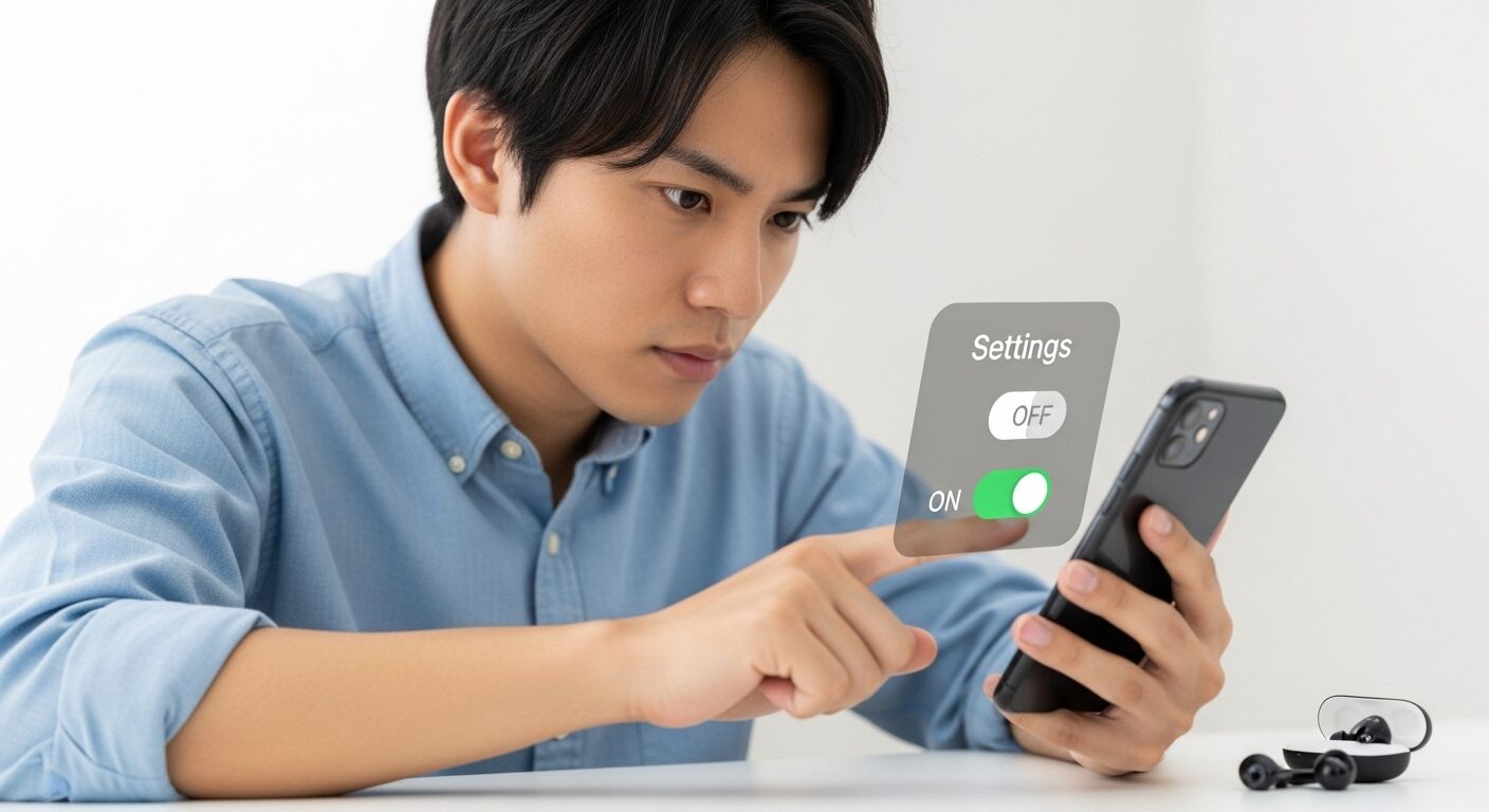 chatgpt イヤホンマーク ない